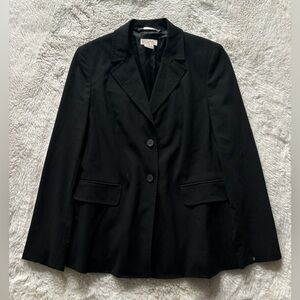 Michael Kors Black Button Front Sleek Women’s Blazer Jacket